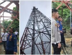 Pencuri Kabel Lampung Panjat Tower 25 Meter, Takut Dihajar Massa?