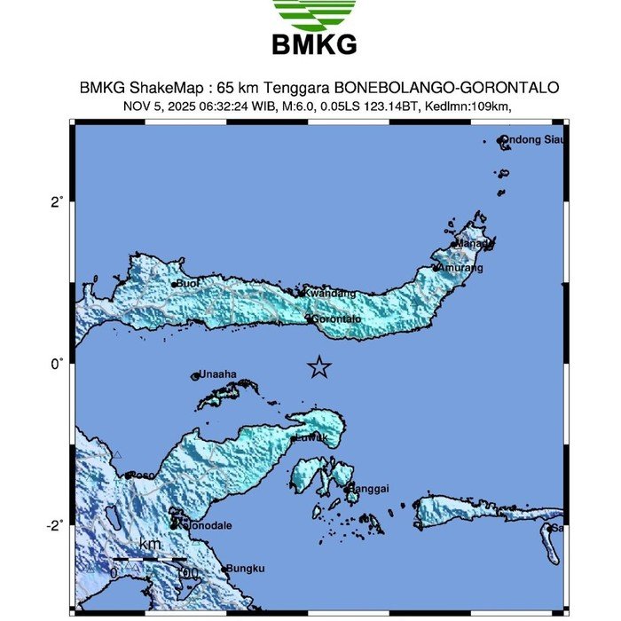 BMKG Ungkap Misteri Gempa M 6,2 yang Guncang Bone Bolango, Gorontalo