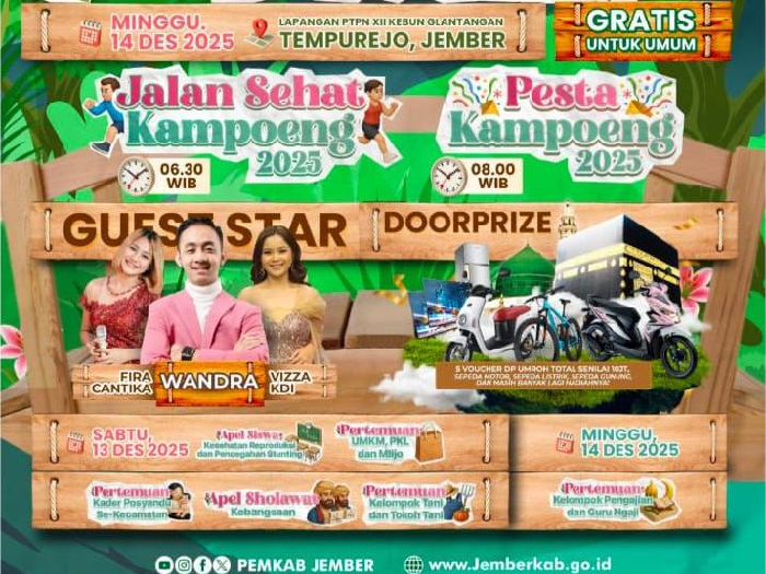 Warga Tempurejo Berbondong Tunggang Bersama Gus Fawait, Doorprize Menarik Tunggu!