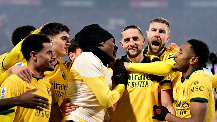 Bologna Vs AC Milan: Rossoneri Libas Rossoblu 3-0 - Update 3