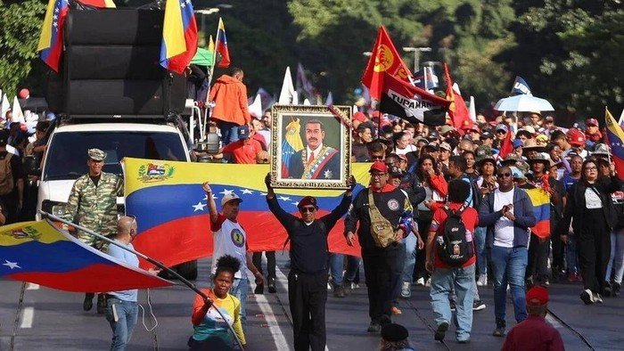 Ribuan Warga Venezuela Gelar Aksi, Tuntut Pembebasan Maduro dari Penjara