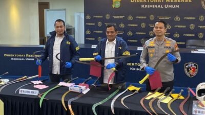 Operasi Pekat di Jakarta: 105 Pelaku Tawuran Dibekuk, 56 Senjata Tajam Disita