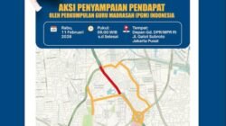 Demo Guru Madrasah Berhadapan dengan Rekayasa Lalin Polisi di Depan DPR Hari Ini