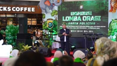 **Pelajar dan Mahasiswa Riau Teriak Banteng untuk Lingkungan dengan Orasi Green Policing**