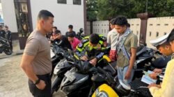 Tim RAGA Polres Inhil Tancap Gas, 14 Motor Dihentikan Saat Subuh