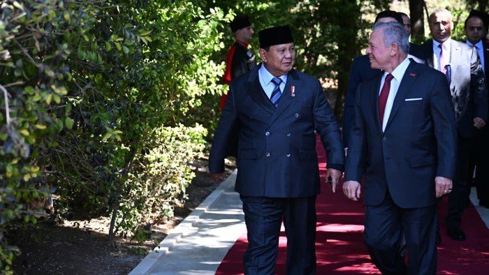 **Prabowo Subianto Bertemu Raja Yordania, Tebas Komitmen Solusi 2 Negara Palestina**