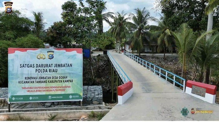 Kapolda Riau Apresiasi, Jembatan Baru dengan Dana CSR