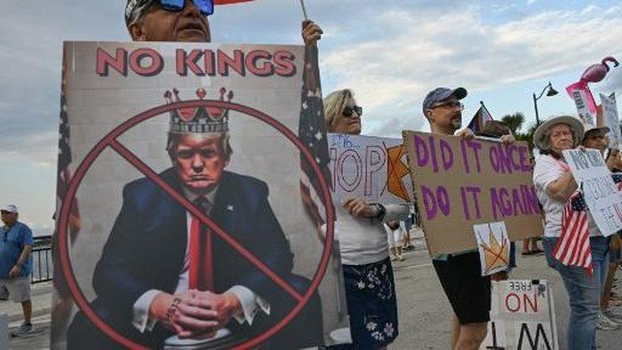 Demo 'No Kings' Panas Melanda Kota-kota AS, Menantang Trump dan Lebih dari itu